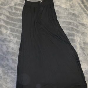 Black maxi skirt